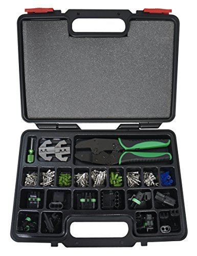 Astro Pneumatic Tool Company 9478 Weather Pack Interchangeable Ratcheting Crimping Tool and Accessory Set (216 Piece) - Proindustrialequipment