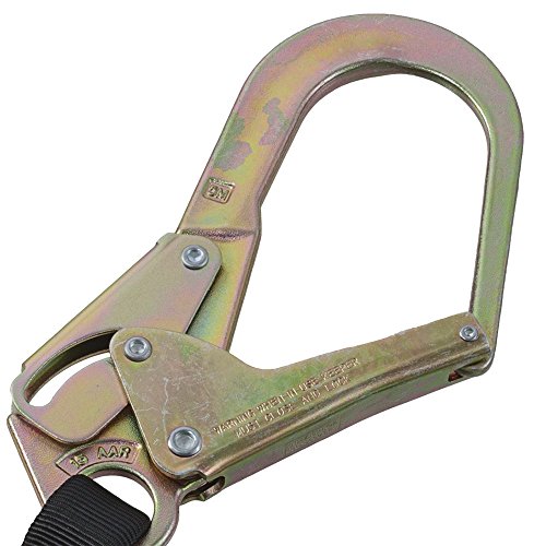 PeakWorks CSA 6' (1.8 m) Shock Pack - Snap & Form Hooks - Single Leg - E6 Shock Absorbing Fall Arrest Lanyard Connector, 1" Webbing, V8104326 - Fall Protection - Proindustrialequipment