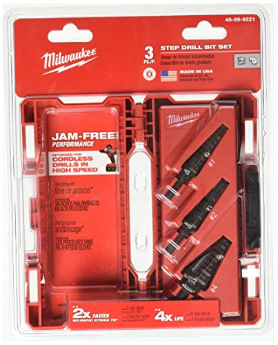 Milwaukee GIDDS2-2475514 Jeu de 3 embouts étagés (#1, 2, 4)