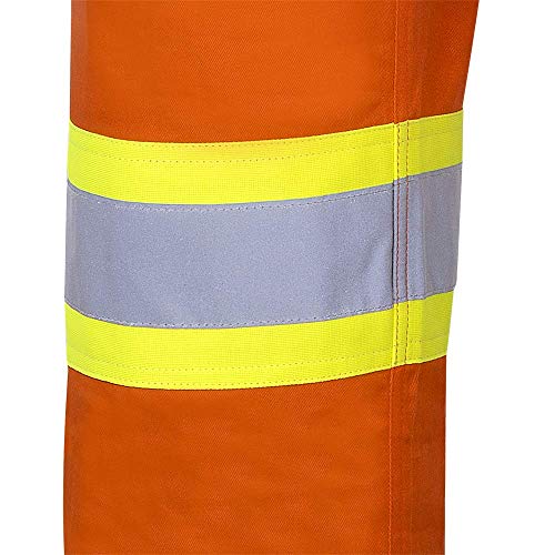 Pioneer CSA 100% Cotton Lightweight High Visibility Work Safety Pants, Ultra-Cool, Orange, 36x34, V2120610-36x34 - Clothing - Proindustrialequipment