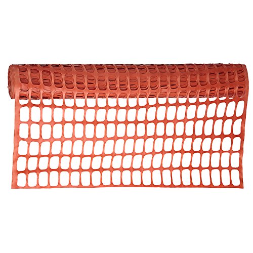 Pioneer V6010250-O/S Multipurpose Safety Fence Barrier, 4 X 50 Feet PVC Mesh Net Guard Orange, 50' - Clothing - Proindustrialequipment