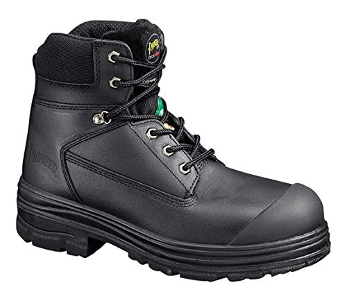 Pioneer V4610170-9 6-inch Steel Toe, Bumper Cap Leather Work Boot, CSA Class 1, Black, 9 - Foot Protection - Proindustrialequipment
