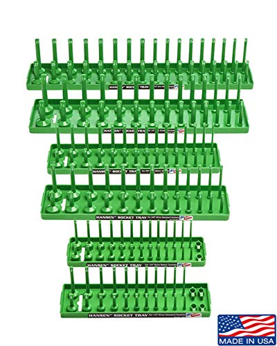 Hansen Global 92001 Socket Tray, 6 Pack, Green