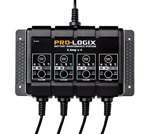 Clore Automotive PL4020 SOLAR Pro-Logix 4-Bank Battery Maintenance Station - Proindustrialequipment