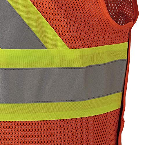 Pioneer FR High Visibility Breathable Tear-Away Safety Vest, Adjustable Size, Orange, S/M, V2510850-S/M - Clothing - Proindustrialequipment