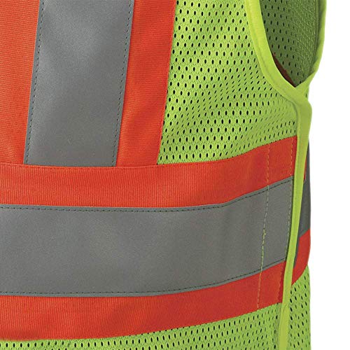 Pioneer FR High Visibility Breathable Tear-Away Safety Vest, Adjustable Size, Yellow-Green, L/XL, V2510860-L/XL - Clothing - Proindustrialequipment