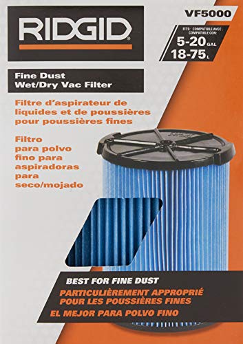 Ridgid VF5000-3-Layer Pleated Paper Vacuum Filter - Vaccum Bags - Proindustrialequipment