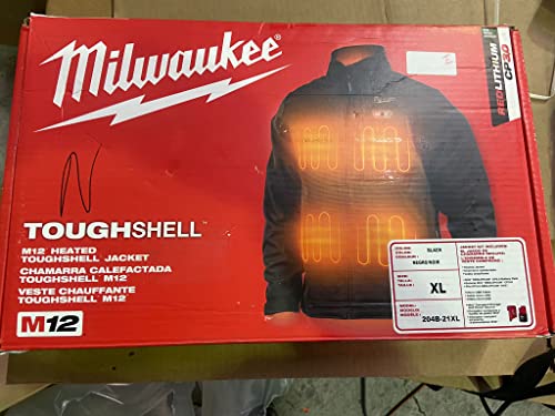 Milwaukee 204B-21XL M12™ Chaqueta TOUGHSHELL™ con calefacción (Color - Negro)