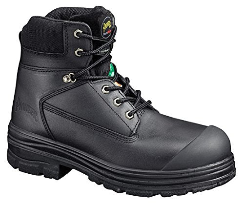 Pioneer V4610170-8 6-inch Steel Toe, Bumper Cap Leather Work Boot, CSA Class 1, Black, 8 - Foot Protection - Proindustrialequipment