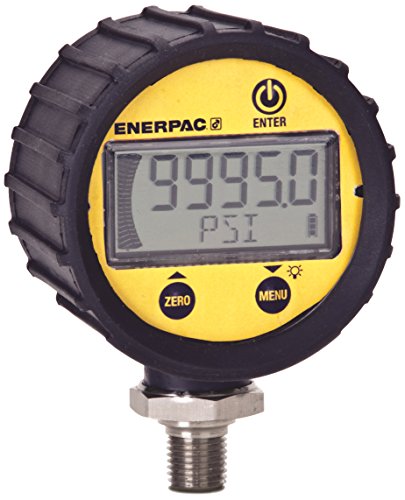 Enerpac DGR-2 Digital Hydraulic Pressure Gauge, 0 to 20,000 PSI, 1/4" NPTF, Yellow - Proindustrialequipment