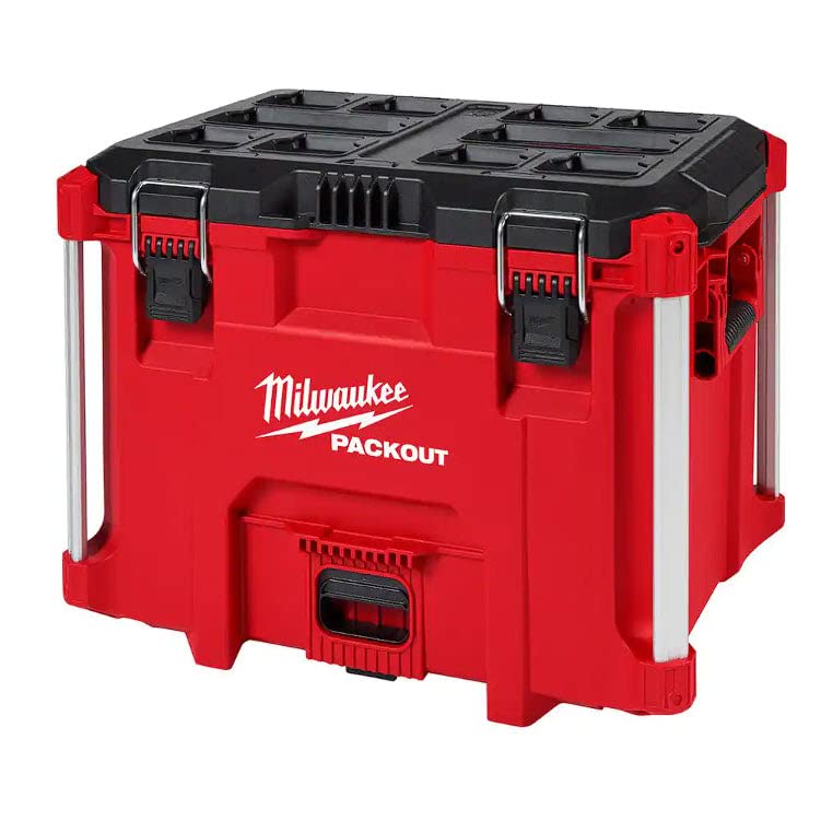 Milwaukee PACKOUT Caja de herramientas XL de 32,5 pulgadas, negra/roja - Caja de: 1;