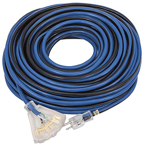 StarTech 849884 14 Gauge 100 Foot Contractor Grade Extension Cord - Jet - Proindustrialequipment