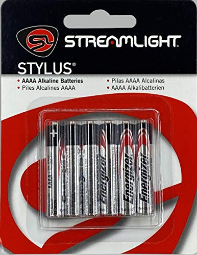 Streamlight 65030 Stylus AAAA Baterías de repuesto, paquete de 6