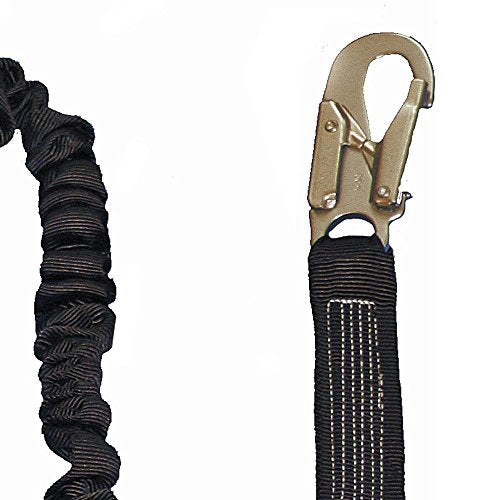 PeakWorks CSA 4' (1.2 m) POY - Snap Hooks - Twin Leg 100% Tie Off - Shock Absorbing Fall Arrest Lanyard Connector, V8101204 - Fall Protection - Proindustrialequipment