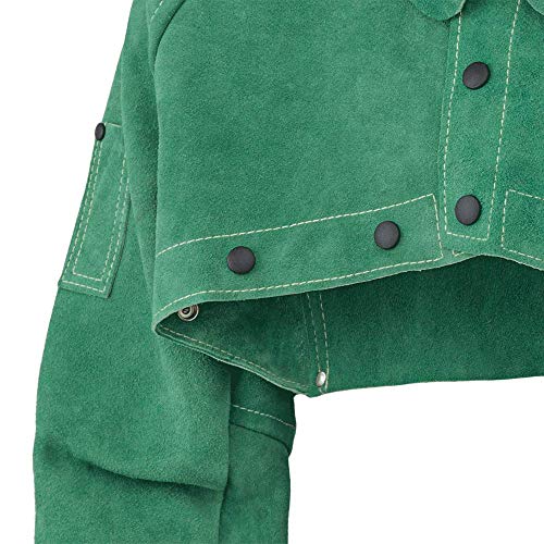 Pioneer V2340440-2XL Welding Cape Sleeves, Green, 2XL - Clothing - Proindustrialequipment