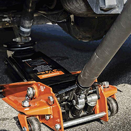 Strongarm Professional Heavy-Duty Hydraulic 3.5 Ton Floor/Garage Service Jack - Swivel Casters, 30406 - Proindustrialequipment