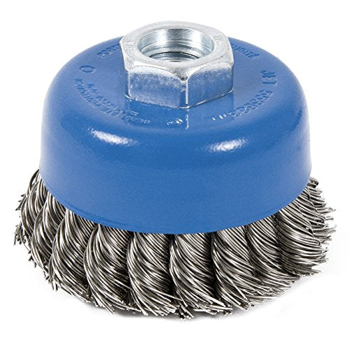 Jet 553683-3 X 5/8-11 Nc Stainless Steel Knot Twisted Cup Brush - Brushes and Discs - Proindustrialequipment