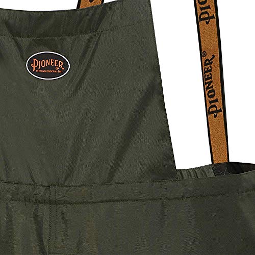 Pioneer Heavy-Duty Waterproof Tree Planter Overall Bib Work Pants, Adjustable, Green, L, V3040440-L - Clothing - Proindustrialequipment