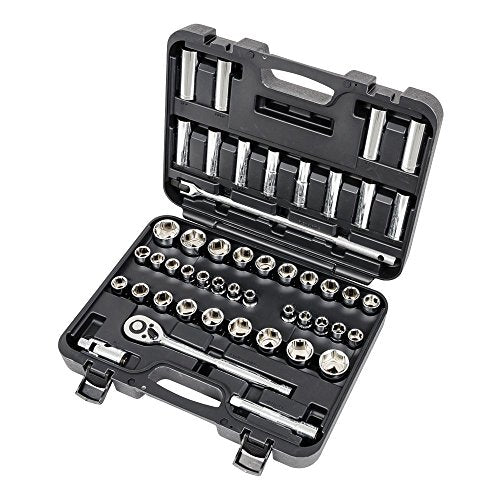 ITC Professional 49-Piece 1/2-inch Drive, SAE/Metric Chrome Socket Set, 20135 - Sockets and Tools Set - Proindustrialequipment