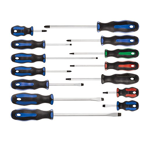 Jet 720524-14-Piece Ergonomic Screwdriver Set - Screw Drivers and Sets - Proindustrialequipment