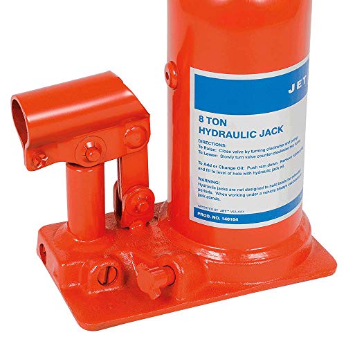 JET 140104 - 8 Ton Hydraulic Bottle Jack-Super Heavy Duty - Proindustrialequipment