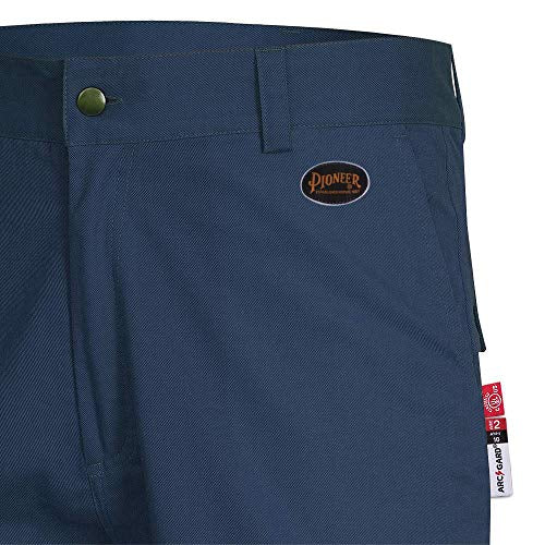 Pioneer ARC 2 Premium Cotton and Nylon Flame Resistant Work Pants, 4 Pockets, Navy, 42X32, V2540530-42x32 - Clothing - Proindustrialequipment