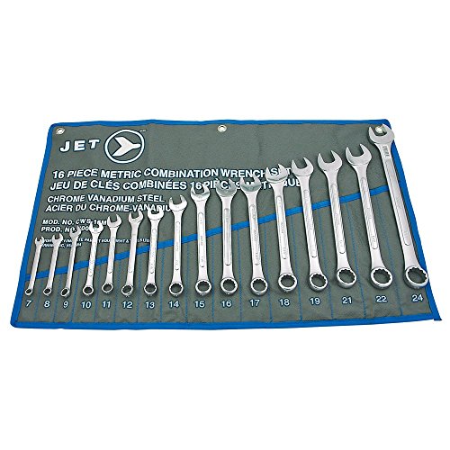 Jet 16-Piece Metric Raised Panel Combination Wrench Set, 700173 - Wrenches - Proindustrialequipment