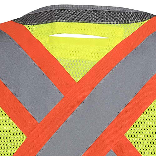 Pioneer High Visibility Surveyor Safety Vest, Mesh Back - Front Zipper, Yellow-Green, 2XL, V1010260-2XL - Clothing - Proindustrialequipment