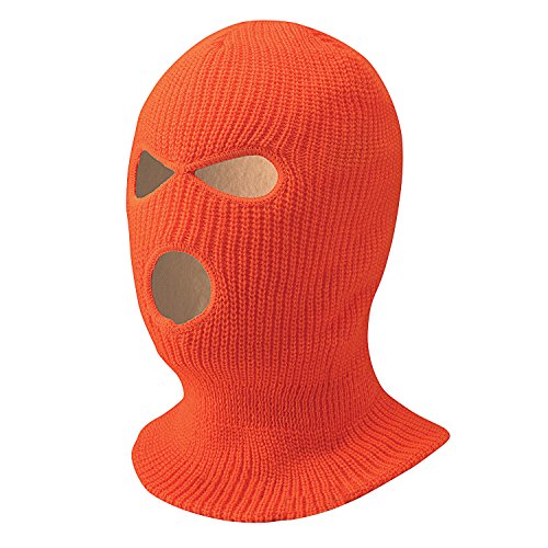 Pioneer V4020251-O/S Lined 3-Hole Balaclava, Orange, One Size - Clothing - Proindustrialequipment