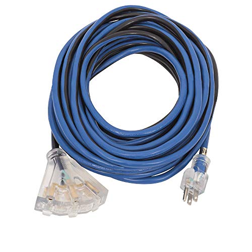 StarTech 849882 14 Gauge 50 Foot Contractor Grade Extension Cord - Jet - Proindustrialequipment