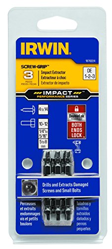 IRWIN 1876224 Impact Performance Series Embouts d'extraction de vis à double extrémité, 3 pièces