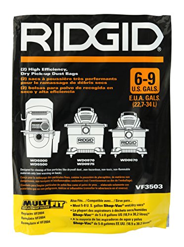 Ridgid VF3503 Bags for 6-9 Gallon Ridgid Vacuums - Vaccum Bags - Proindustrialequipment