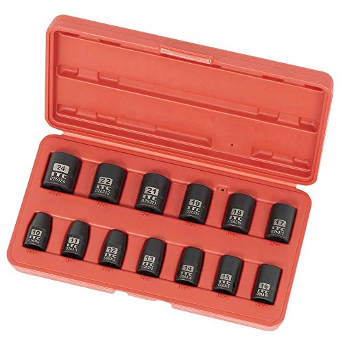 ITC Professional 1/2-inch Drive, 13-Piece Regular Metric Power Impact Socket Set, 6 Point, 20731 - Sockets and Tools Set - Proindustrialequipment