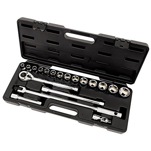 ITC Professional 20-Piece 1/2-inch Drive, SAE Chrome Socket Set, 20133 - Sockets and Tools Set - Proindustrialequipment