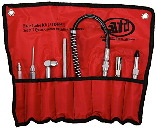 Advanced Tool Design Model ATD-5051 7 Piece Lube Adapter Kit with Quick Disconnects
