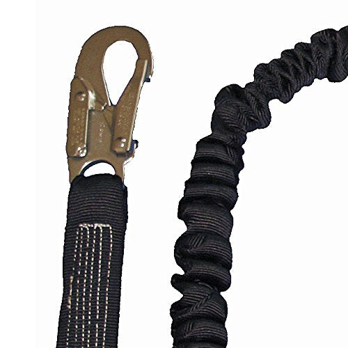 PeakWorks CSA 4' (1.2 m) POY - Snap Hooks - Twin Leg 100% Tie Off - Shock Absorbing Fall Arrest Lanyard Connector, V8101204 - Fall Protection - Proindustrialequipment