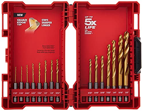 Milwaukee 48-89-4630 Kit TiN Shockwave (15 pièces en titane)