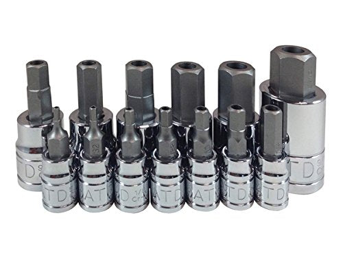 ATD Tools ATD-13794 Tamperproof SAE Hex Bit Socket Set - 13 Piece