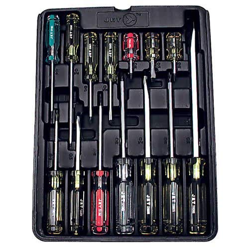 Jet 720507-14-Piece Jumbo Handle Screwdriver Set - Screw Drivers and Sets - Proindustrialequipment