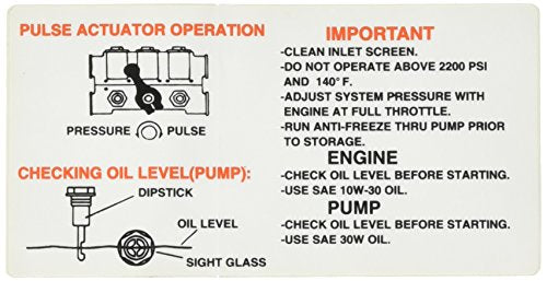 Ridgid 65182 Pulse Actuator Decal - Plumbing Tools - Proindustrialequipment