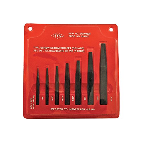 ITC Professional 7-Piece Square Screw Extractor Set, 24207 - Screw Drivers and Sets - Proindustrialequipment