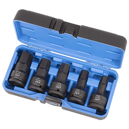 Jet 3/4-inch Drive, 5-Piece 3-inch SAE Professional Hex Bit Impact Socket Set, 610411 - Sockets and Tools Set - Proindustrialequipment