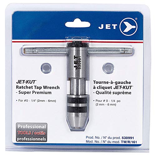 Jet 530991 - Jet-Kut Ratchet Tap Wrench for # 0-1/4-Inch (2mm – 6 Mm) Taps-Super Premium - Wrenches - Proindustrialequipment