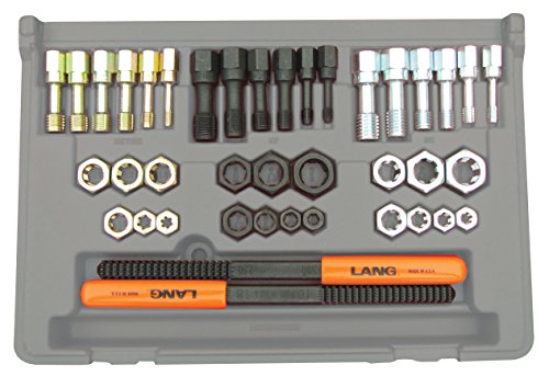 Lang 972 Kit de restauration de filetage fractionné et métrique, 40 pièces