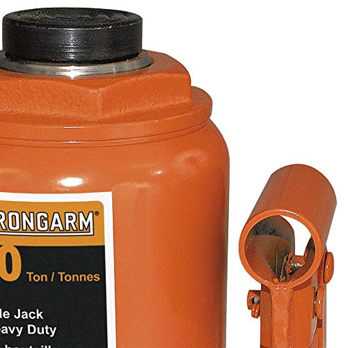 Strongarm Professional Heavy-Duty 20 Ton Hydraulic Low Profile Bottle Jack - Car, Fleet, Industrial, 30111 - Proindustrialequipment