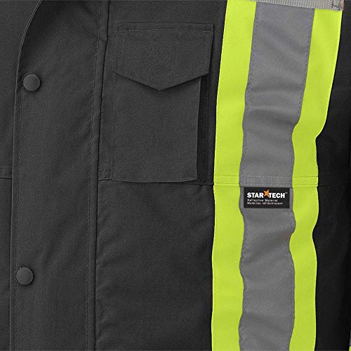 Pioneer V1120151-M Winter 6-in-1 Parka Jacket - 100% Waterproof hi-viz Rainwear, Orange, M - Clothing - Proindustrialequipment