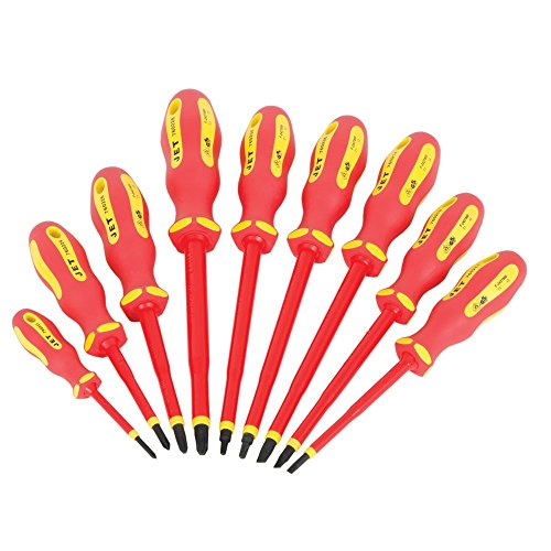 Jet 760202-9-Piece VDE Insulated Screwdriver Set - Screw Drivers and Sets - Proindustrialequipment