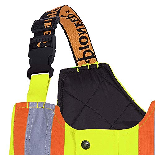 Pioneer V1120661-2XL Insulated Waterproof Work Overall - Easy Boot Access, Hi-Vis Bib Pants, Men, Green, 2XL - Clothing - Proindustrialequipment