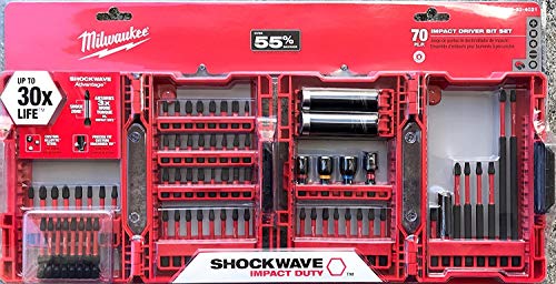 Milwaukee (48-32-4021) 70 Piece Milwaukee Shockwave Impact Duty Driver Bit Set - Proindustrialequipment