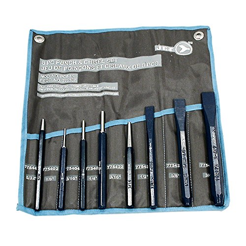 Jet 775507-8-Piece Punch and Chisel Set - Sockets and Tools Set - Proindustrialequipment